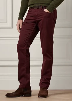 Pantalon Slim En Satinette Stretch -Promos Chemises Décontractées Boutique s7 1495104 alternate1