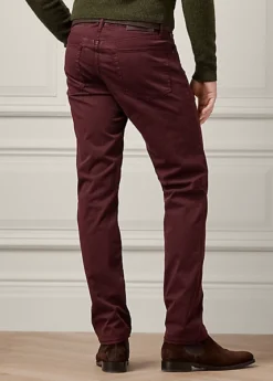 Pantalon Slim En Satinette Stretch -Promos Chemises Décontractées Boutique s7 1495104 alternate3