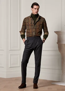 Veste-chemise à Motif écossais En Daim 10 Veste-chemise à Motif écossais En Daim -Promos Chemises Décontractées Boutique s7 1495108 alternate1