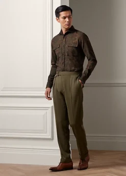 Chemise à Motif Cachemire En Laine -Promos Chemises Décontractées Boutique s7 1495125 alternate1