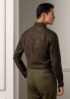 Chemise à Motif Cachemire En Laine -Promos Chemises Décontractées Boutique s7 1495125 alternate3