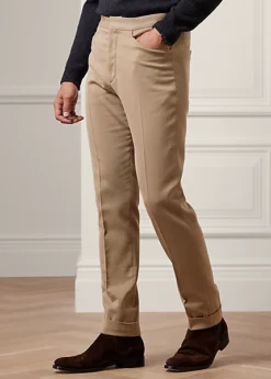 Pantalon En Sergé De Coton-laine -Promos Chemises Décontractées Boutique s7 1495565 alternate1