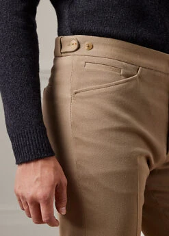 Pantalon En Sergé De Coton-laine -Promos Chemises Décontractées Boutique s7 1495565 alternate4