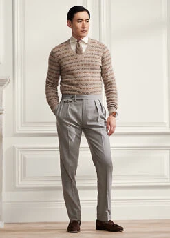 Chemise En Sergé De Lin Gratté -Promos Chemises Décontractées Boutique s7 1502381 alternate1