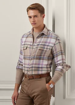 Chemise écossaise En Sergé De Lin