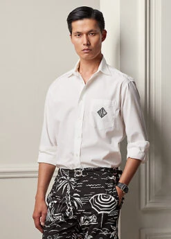 Chemise En Popeline à Monogramme