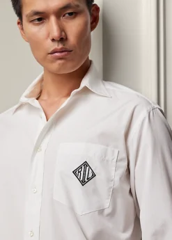 Chemise En Popeline à Monogramme -Promos Chemises Décontractées Boutique s7 1502469 alternate4