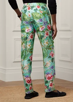 Pantalon Fait Main En Soie Botanique -Promos Chemises Décontractées Boutique s7 1502472 alternate3