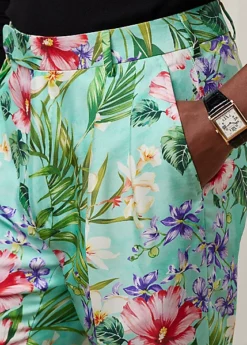 Pantalon Fait Main En Soie Botanique -Promos Chemises Décontractées Boutique s7 1502472 alternate4