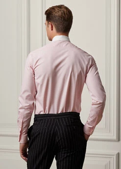 Chemise Fil-à-fil à Col En Popeline -Promos Chemises Décontractées Boutique s7 1502482 alternate3