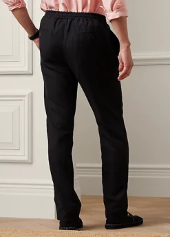 Pantalon Cordon De Serrage Lin Et Soie -Promos Chemises Décontractées Boutique s7 1504039 alternate3