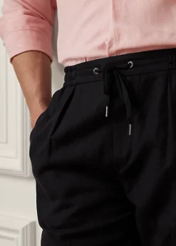 Pantalon Cordon De Serrage Lin Et Soie -Promos Chemises Décontractées Boutique s7 1504039 alternate4