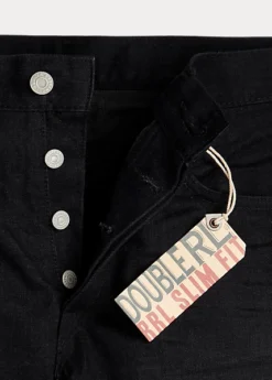 Jean Slim Noir à Lisière Selvedge -Promos Chemises Décontractées Boutique s7 334968 alternate16