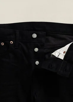 Jean Slim Noir à Lisière Selvedge -Promos Chemises Décontractées Boutique s7 334968 alternate2